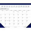 2025 House of Doolittle Classic 18.5" x 13" Monthly Desk Pad Calendar, White/Blue (1506-25)