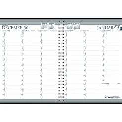 2025 House of Doolittle Professional 8.5" x 11" Weekly Appointment Book, Leatherette Cover, Black (27202-25)