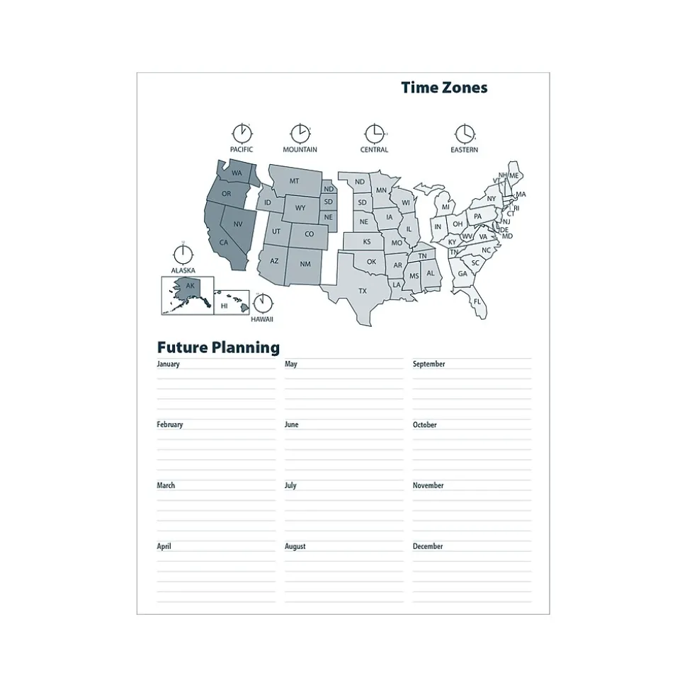 2025 House of Doolittle Professional 8.5" x 11" Weekly Appointment Book, Leatherette Cover, Black (27202-25)