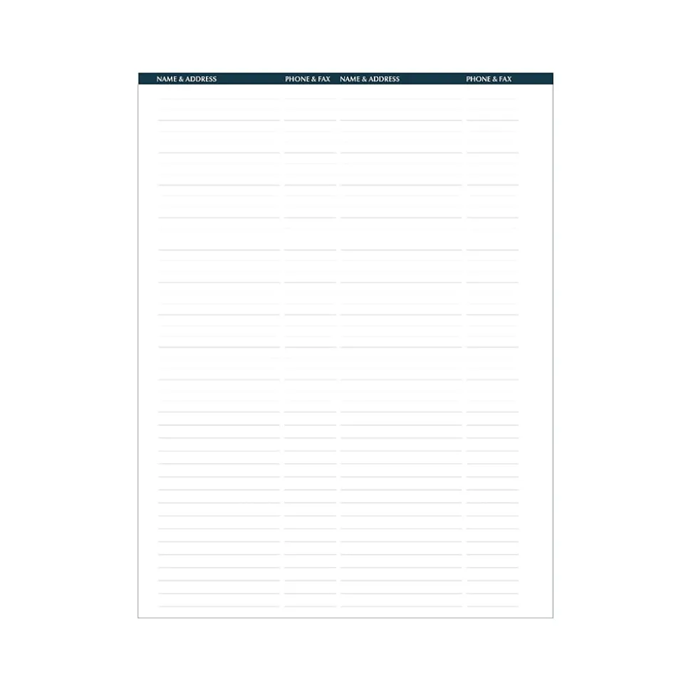 2025 House of Doolittle Professional 8.5" x 11" Weekly Appointment Book, Leatherette Cover, Black (27202-25)