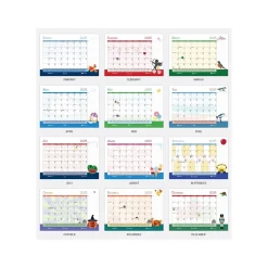 2025 House of Doolittle Seasonal Holiday Depictions 22" x 17" Monthly Desk Pad Calendar (139-25)