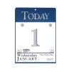2025 House of Doolittle Today 6.5" x 9" Daily Wall Calendar, White/Blue (310-25)