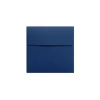 80 lb 5 3/4" x 5 3/4" Peel & Press Square Envelopes, Navy Blue, 50/Pack