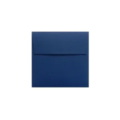 80 lb 5 3/4" x 5 3/4" Peel & Press Square Envelopes, Navy Blue, 50/Pack