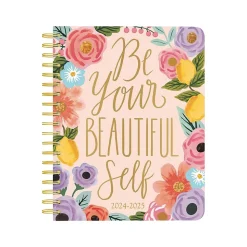 2024-2025 Plato Bonnie Marcus OFFICIAL 6" x 7.75" Academic & Calendar Weekly Planner, Paperboard Cover, Multicolor