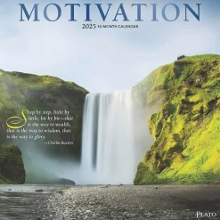 2025 Plato Motivation 12" x 24" Monthly Square Wall Calendar, (9781975478834)