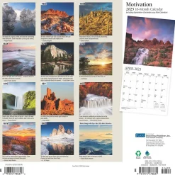 2025 Plato Motivation 12" x 24" Monthly Square Wall Calendar, (9781975478834)