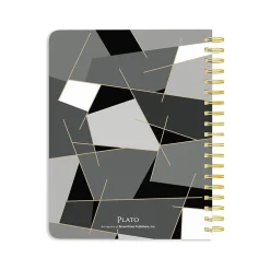 2024-2025 Plato Pen & Ink 6" x 7.75" Academic Weekly Planner, Hardcover, Ivory/Ebony (9781975480417)