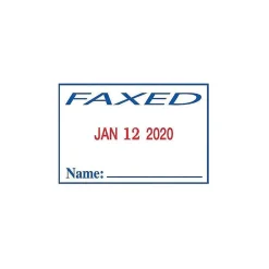2000 Plus 2360 Dater, ENTERED, PAID, FAXED, RECEIVED, Blue and Red Ink (011035)