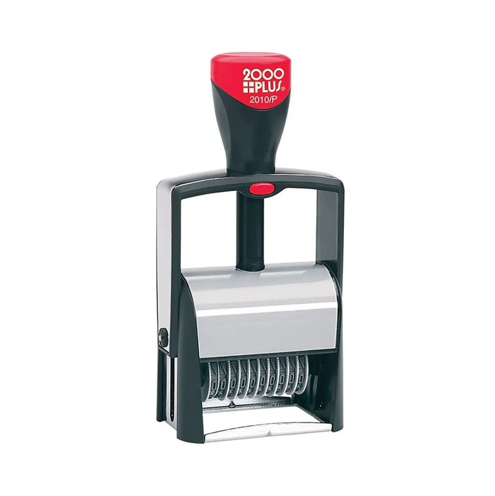 2000 Plus Classic Line 2010/P Numbering Stamp, "10-Band", Black Ink (011236)