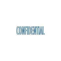2000 PLUS Green Line Self-inking Stamp, "CONFIDENTIAL", Blue Ink (098374)