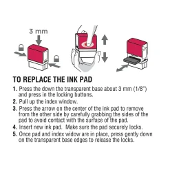 2000 Plus Printer 30 Pre-Inked Stamp Set, Letters/Numbers, Black Ink (031557)