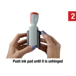 2000 Plus S-360 Self-Inking RECEIVED Rectangle Stamp, Blue/Red Ink (011034)