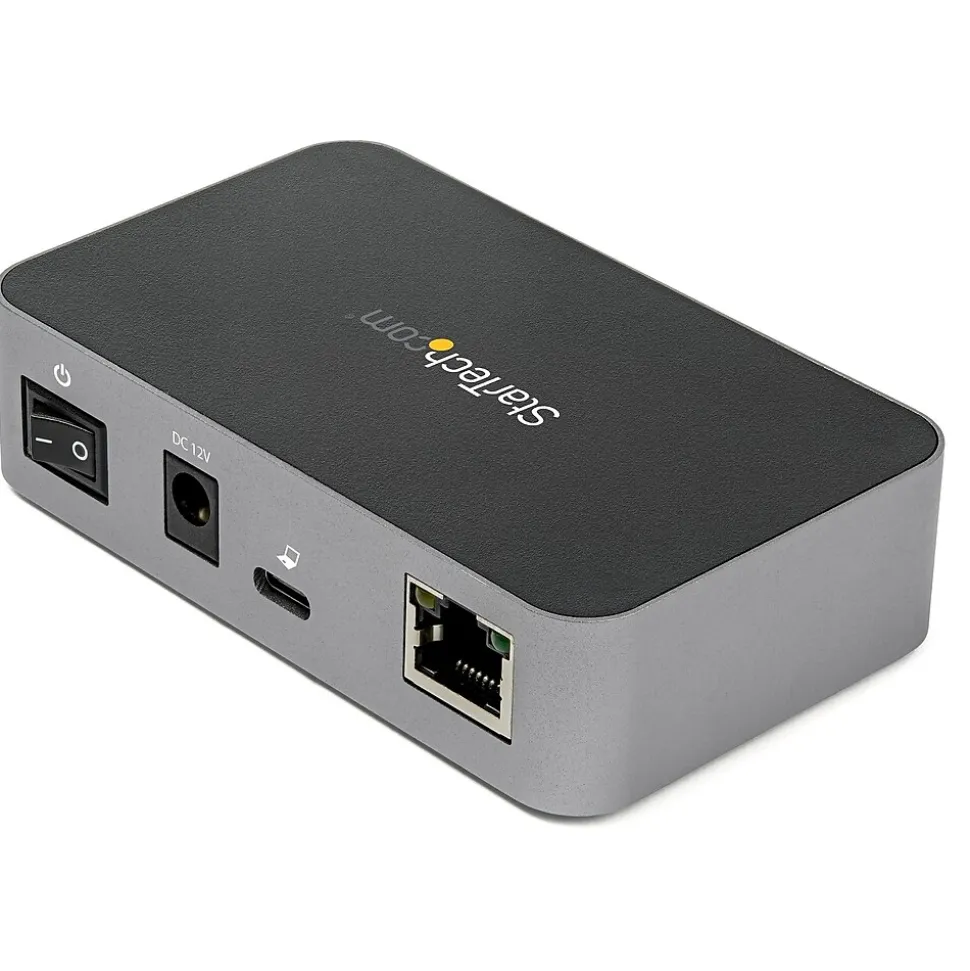 3 Port USB C 3.1 Gen 2 Hub with Ethernet Adapter - 10Gbps USB Type C to 2x USB-A 1x USB-C - Powered Hub w/ Fast Charging