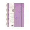 2024-2025 Southworth Plum Geo 7" x 9.25" Academic Year Weekly & Monthly Planner, Hardsided Cover, Purple/White (91489)