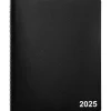 2025 Staples 8" x 11" Daily Appointment Book, Black (ST58453-25)