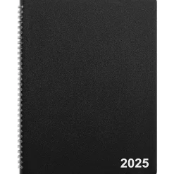2025 Staples 8" x 11" Monthly Planner, Black (TR52184-25)