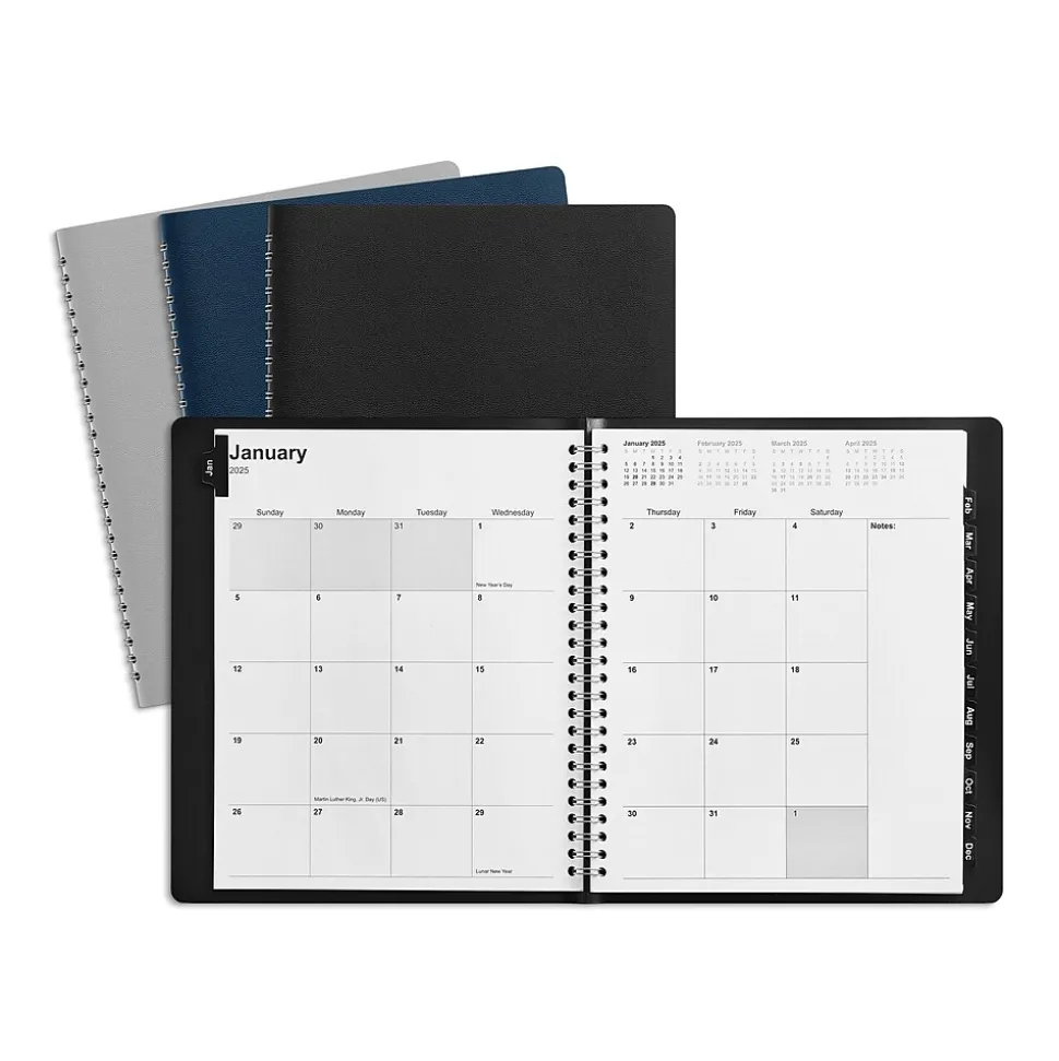 2025 Staples 7" x 9" Weekly & Monthly Planner, Assorted Colors (ST12944-25)