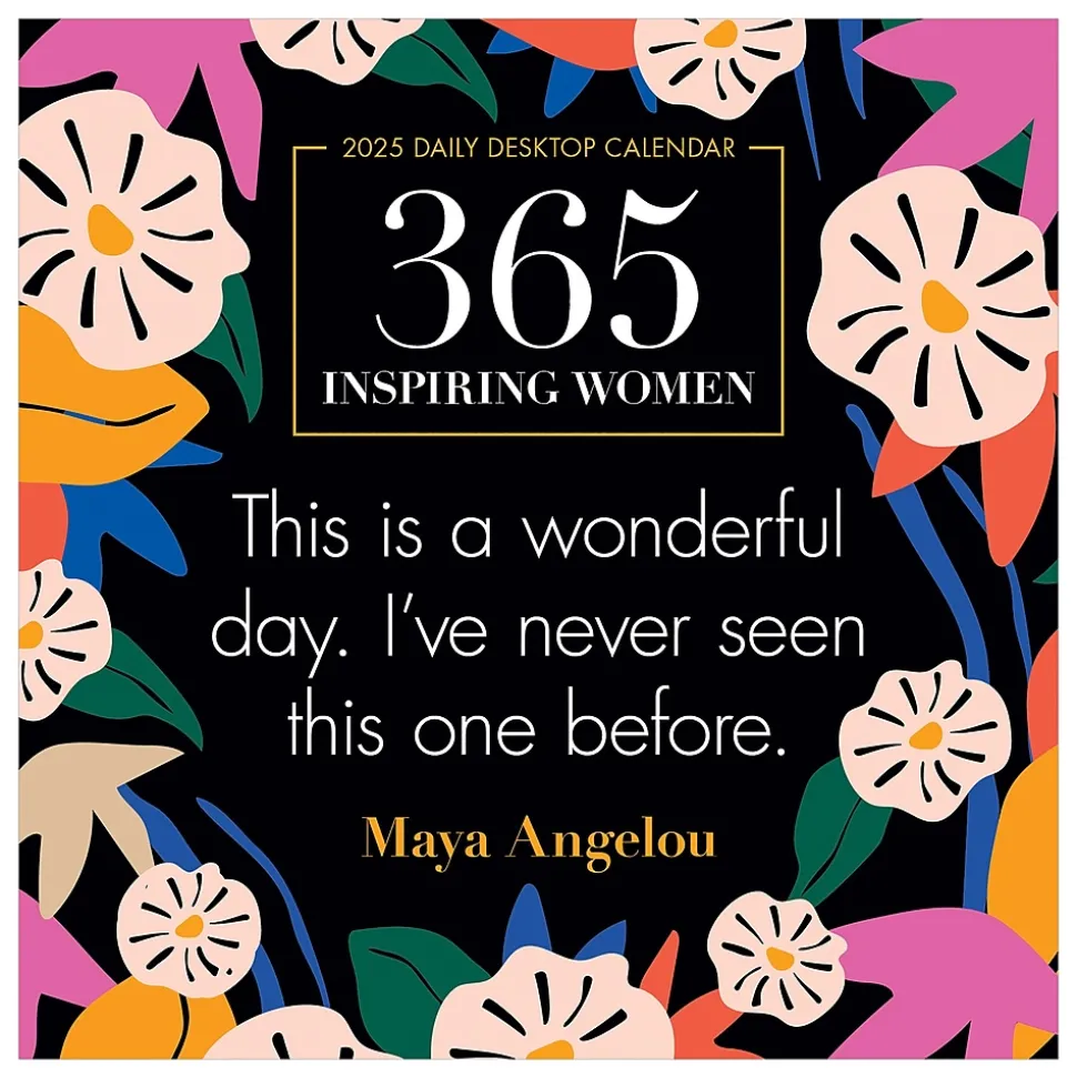 2025 TF Publishing 5.25" x 5.25" 365 Inspiring Women Daily Desktop Calendar (25-3060X)