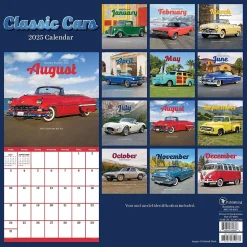 2025 TF Publishing 12" x 12" Classic Cars Wall Calendar (25-1004)