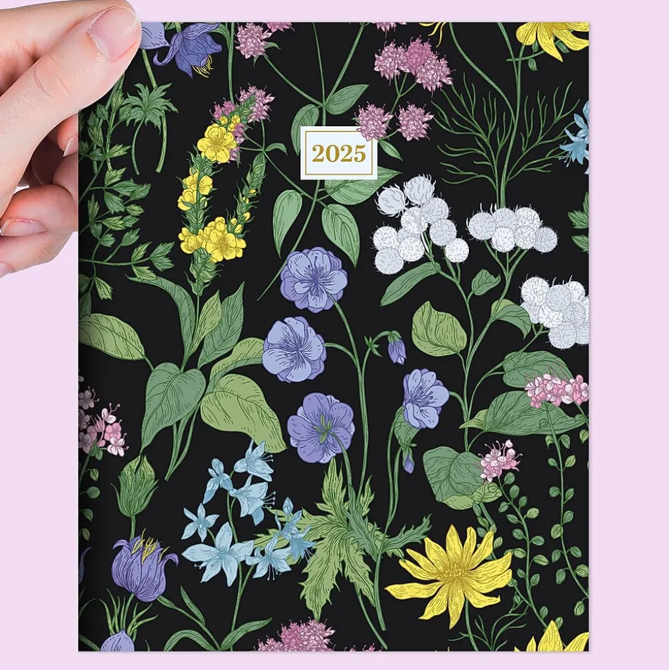 2025 TF Publishing 6.5" x 8" Monthly Planner, Paperboard Cover, Garden Blooms (25-4210)