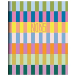 2025 TF Publishing 6.5" x 8" Monthly Planner, Paperboard Cover, Color Stacks (25-4204)
