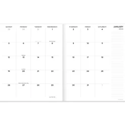 2025 TF Publishing 9" x 11" Monthly Planner, Paperboard Cover, Driftwood (25-4704)