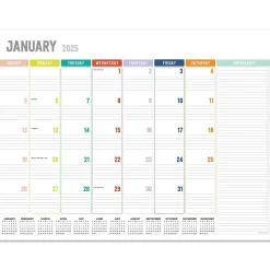 2025 TF Publishing 17" x 22" Rainbow Blocks Desk Pad Monthly Blotter Calendar (25-8206X)