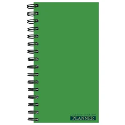 2025 TF Publishing 3.5" x 6.5" Weekly & Monthly Planner, Paperboard Cover, Green Grass (25-7504)