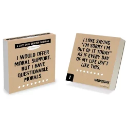 2025 TF Publishing Anti Affirmations 5.25" x 5.25" Day-to-Day Calendar (25-3000)