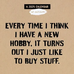 2025 TF Publishing Anti-Affirmations 12" x 12" Monthly Wall Calendar (25-1100)