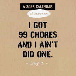 2025 TF Publishing Anti-Affirmations & Sarcasm 7" x 7" Monthly Wall Calendar (25-2100)