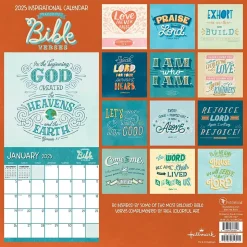 2025 TF Publishing Bible Verses 12" x 12" Monthly Wall Calendar (25-1137)