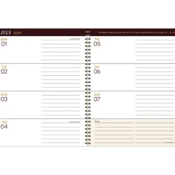 2024-2025 TF Publishing Bibliophile Series English Garden 8.5" x 11" Academic Weekly & Monthly Planner, Paperboard Cover
