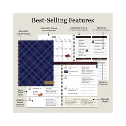 2024-2025 TF Publishing Bibliophile Series Royal Tartan 9