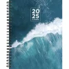 2025 TF Publishing Big Wave 6.5" x 8" Weekly & Monthly Planner, Paperboard Cover, Multicolored (25-9200)