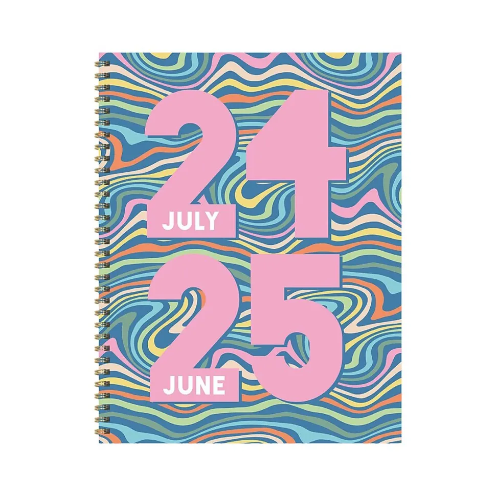 2024-2025 TF Publishing Cali Girl Groovy 8.5" x 11" Academic Weekly & Monthly Planner, Paperboard Cover (AY25-9714)
