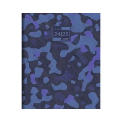 2024-2025 TF Publishing Camo 9" x 11" Academic Monthly Planner, Paperboard Cover, Blue (AY25-4502)