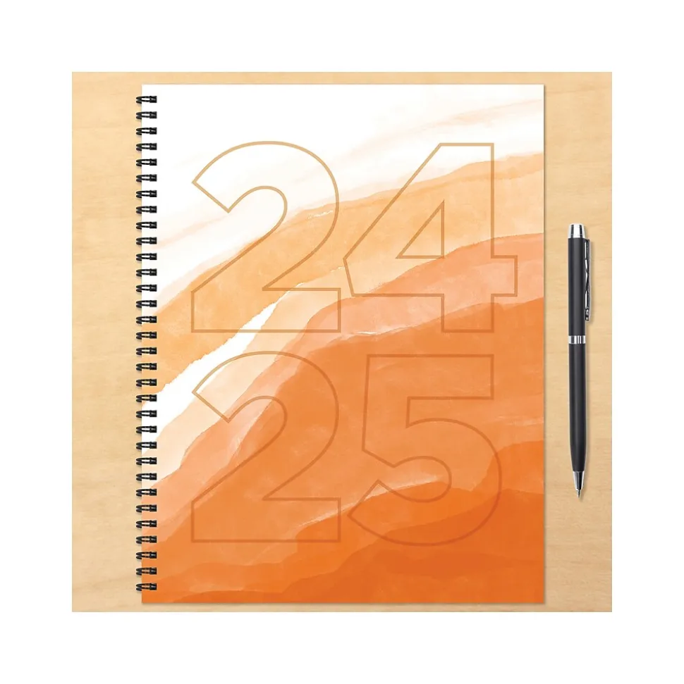 2024-2025 TF Publishing Elements Series Lava Wave 8.5" x 11" Academic Weekly & Monthly Planner, Paperboard Cover