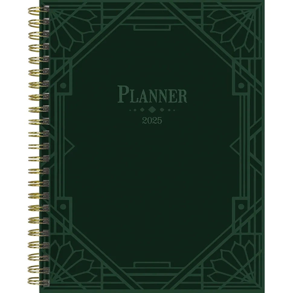 2025 TF Publishing Emerald Edition 6.5" x 8" Weekly & Monthly Planner, Paperboard Cover, Multicolor (25-9220)