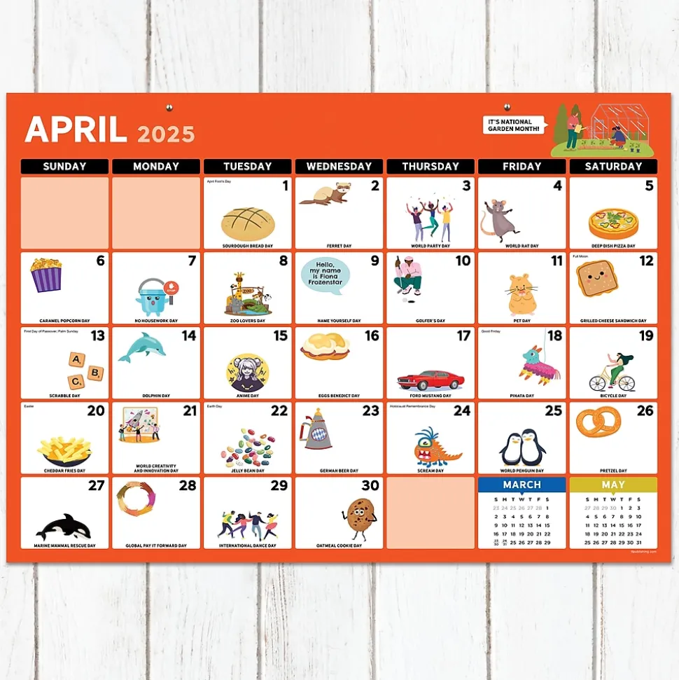 2025 TF Publishing Every Day's A Holiday 12" x 17" Monthly Desk Pad Calendar (25-8500)