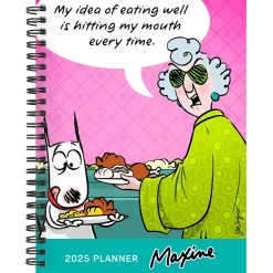 2025 TF Publishing Maxine 6.5" x 8" Weekly & Monthly Planner, Paperboard Cover, Multicolor (25-9228)