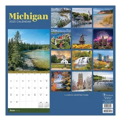2025 TF Publishing Michigan 12" x 12" Monthly Wall Calendar (25-1039)