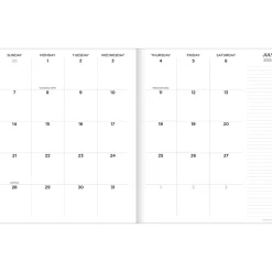 2024-2025 TF Publishing Mod Flowers 9" x 11" Academic Monthly Planner, Paperboard Cover, Multicolor (AY25-4508)