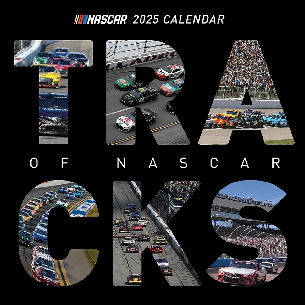 2025 TF Publishing Nascar Tracks 12" x 12" Monthly Wall Calendar (25-1019)