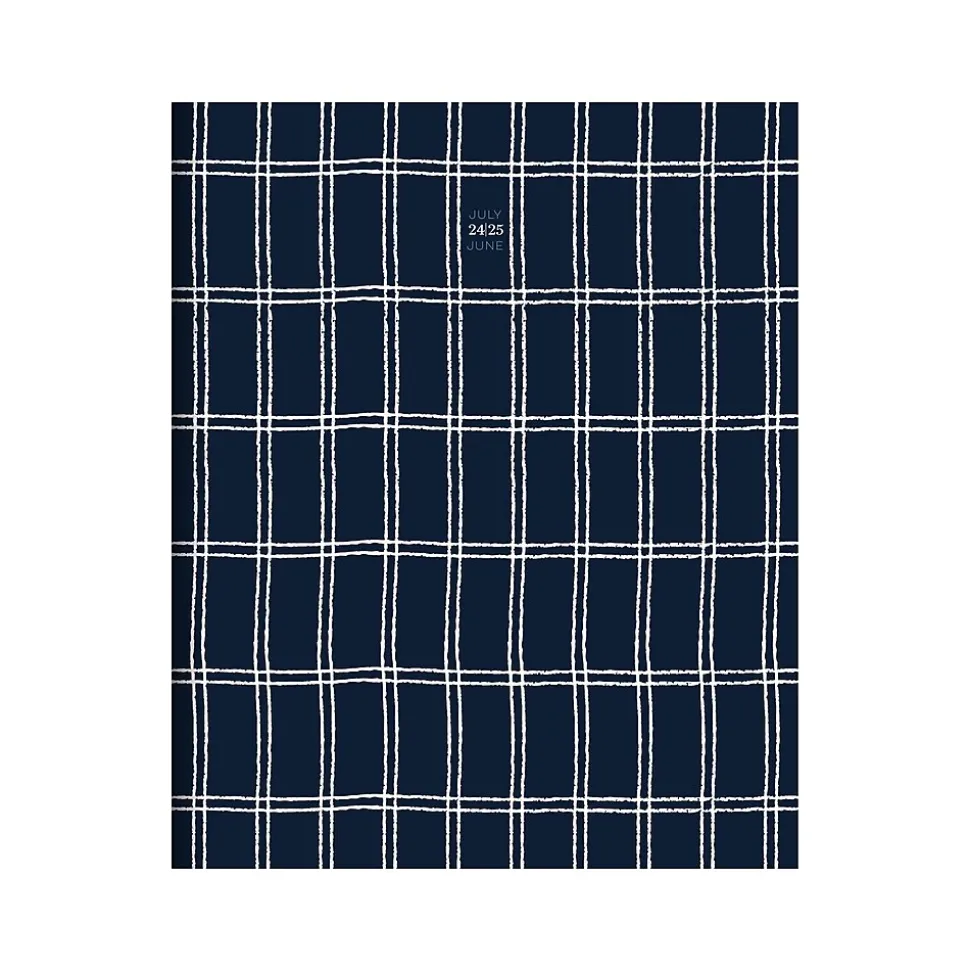 2024-2025 TF Publishing Navy Grid 9" x 11" Academic Monthly Planner, Paperboard Cover, Navy/White (AY25-4510)