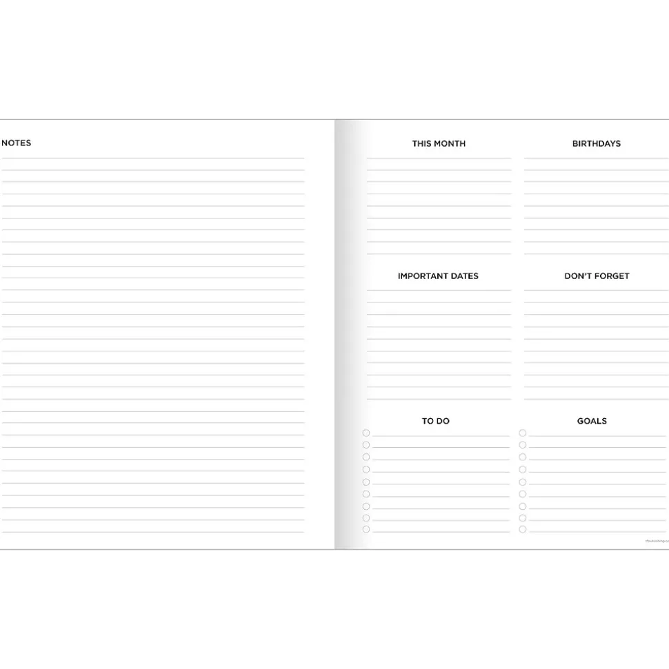 2024-2025 TF Publishing Navy Grid 9" x 11" Academic Monthly Planner, Paperboard Cover, Navy/White (AY25-4510)