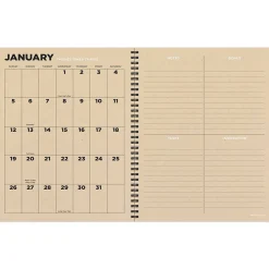 2025 TF Publishing Navy Grid Space 9" x 11" Weekly & Monthly Planner, Paperboard Cover, Multicolored (25-9704)
