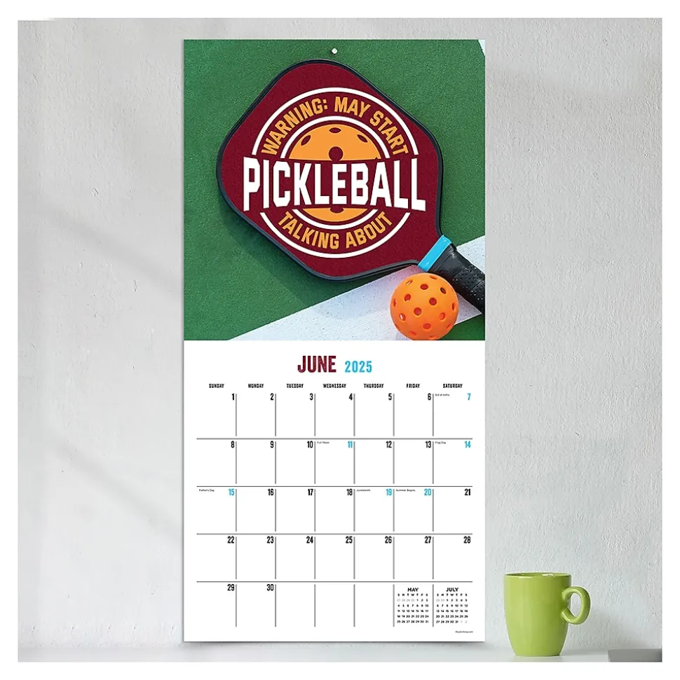 2025 TF Publishing Pickleball is Life 12" x 12" Monthly Wall Calendar (25-1112)