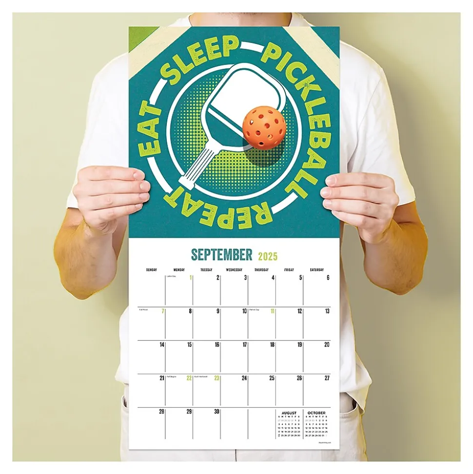 2025 TF Publishing Pickleball is Life 12" x 12" Monthly Wall Calendar (25-1112)